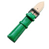 CAGARNY Simple Fashion Watches Band Black Buckle Leather Watch Strap, Width: 20mm(Green)