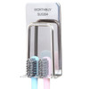 Creative Bathroom Wall Mounted Paste Stainless Steel Toothbrush Cup Holder