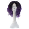 T191006 European and American Wig Headgear with Short and Small Curly Hair for Women (Purple)