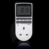AC 230V Smart Home Plug-in LCD Display Clock Summer Time Function 12/24 Hours Changeable Timer Switch Socket, UK Plug