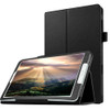 Litchi Texture Horizontal Flip Solid Color Leather Case with Holder for Galaxy Tab E 8.0 / T377V(Black)