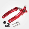 JIANKUN IXF Mountain Bike Hollow Crank Modified Single-plate Left and Right Cranks Crankshaft Bottom Axle, Style:Left and Right Crank(Red)