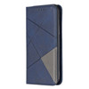 Rhombus Texture Horizontal Flip Magnetic Leather Case with Holder & Card Slots & Wallet For iPhone 11 Pro(Blue)