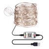 RGB USB  LED Copper Wire Light String Holiday Decoration Light String Bluetooth Mobile APP Control, Length:15m 150 LED