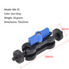 MA-100B Blue YJ Magic Arm Bracket Mount 1/4 inch Ball Head Magic Arm