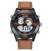 SANDA 772 Large Dial Trendy Male Watch Fashion Trend Multi-Functional Digital Waterproof Electronic Watch For Male Students(Orange)