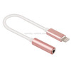 8 Pin to 3.5mm Audio Adapter, Length: About 12cm, Support iOS 13.1 or Above(Rose Gold)