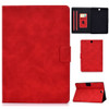 For Samsung Galaxy Tab A 9.7 T550/T555C Cowhide Texture Horizontal Flip Leather Case with Holder & Card Slots & Sleep / Wake-up Function(Red)