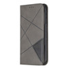 Rhombus Texture Horizontal Flip Magnetic Leather Case with Holder & Card Slots & Wallet For iPhone 11(Grey)
