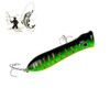 8cm Shrimp Mouth Type Water Surface Popper Lure Hit Water Waves Climb Fishing Bait, Random Color Delivery