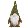 3 PCS Christmas Decorations Knitted Non-Woven Fabric Standing Faceless Doll Santa Claus Decoration(Green Hat)