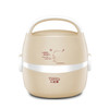 LOTOR Multifunctional Electric Automatic Heating Lunch Box CN Plug, Colour: Khaki