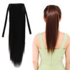 Natural Long Straight Hair Ponytail Bandage-style Wig Ponytail for Women?Length: 45cm (Black)