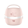 LOTOR Multifunctional Electric Automatic Heating Lunch Box CN Plug, Colour: Pink