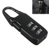 5 PCS Luggage Mini Combination Lock Zinc Alloy Padlock(Black)