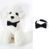 4 PCS Pet Sub-Bow Tie Adjustable Cat Dog Collar Accessories, Style:Bowknot, Size:S 17-32cm(Black)