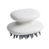 Household Shampoo Comb Silicone Massage Comb Portable Head Grab Dandruff Hair Brush(White)