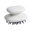 Household Shampoo Comb Silicone Massage Comb Portable Head Grab Dandruff Hair Brush(White)