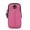 Universal 6.2 inch or Under Phone Zipper Double Bag Multi-functional Sport Arm Case with Earphone Hole(Pink)