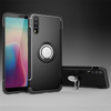 For Huawei P20 Magnetic 360 Degree Rotation Ring Armor Protective Case Back Cover Case(Black)