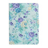 For Samsung Galaxy Tab S6  Flower Pattern Horizontal Flip Leather Case with Card Slots & Holder(Purple Flower)