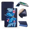 Butterflies Pattern Horizontal Flip PU Leather Case for iPad mini 4, with Three-folding Holder & Honeycomb TPU Cover