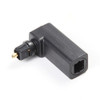 EMK 360 Degree Male to Female Conversion Head Optical Fiber Adapter Audio Adapter