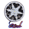 58 LEDs SMD 2835 Motorcycle Modified RGB Decorative Light Styling Flash Atmosphere Lamp, Diameter: 6cm, DC 12V