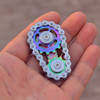 Chain Gyro Fingertip Gyro EDC Metal Toy Gear Sprocket Flywheel, Colour: Rainbow Colors