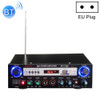 BT-7388 Bluetooth HiFi Stereo Audio Amplifier with Remote Controller, LED Display, USB / SD & MMC Card / MP3 / AUX / FM / CD / VCD, AC 220V / DC 12V, EU Plug
