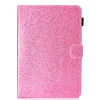 For 7 inch Tablet Varnish Glitter Powder Horizontal Flip Leather Case with Holder & Card Slot(Pink)