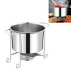 Stainless Steel Pot Rack Single Alcohol Dry Pot Skewers Shabu-Shabu, Style:Without Cover