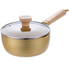 Baby Food Supplement Milk Pot Single Small Hot Pot Stew Steamer(Golden)