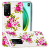 For Xiaomi Mi 10T 5G & 10T Pro 5G Luminous TPU Mobile Phone Protective Case(Rose Flower)