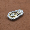 Chain Gyro Fingertip Gyro EDC Metal Toy Gear Sprocket Flywheel, Colour:  Gold Plated Edition