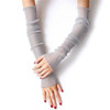 Ice-feel Purl Lace Thin Gloves Foot Sleeves Dual-use Sleeves, Size:One Size(Light Gray)