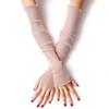 Ice-feel Purl Lace Thin Gloves Foot Sleeves Dual-use Sleeves, Size:One Size(Naked Powder)