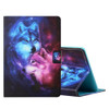 For 10 inch Tablet PC Universal Colored Drawing Horizontal Flip Leather Case with Holder & Card Slots(Wolf)