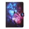 For 10 inch Tablet PC Universal Colored Drawing Horizontal Flip Leather Case with Holder & Card Slots(Wolf)