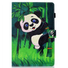 for Galaxy Tab S4 10.5 T830 Colored Drawing Stitching Horizontal Flip Leather Case, with Holder & Card Slots(Panda)