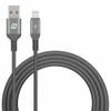 MOMAX DL13D 2.4A USB to 8 Pin MFi Certified Elite Link Nylon Braided Data Cable, Cable Length: 2m (Dark Gray)