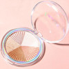 3 PCS CmaaDu Multi-Color Baking High-Gloss Powder Strengthen The Silhouette Contour Powder, Net weight: 02 (5 Colors)