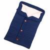 Warm Soft Cotton Knitting Envelope Newborn Baby Sleeping Bag(Dark Blue)