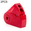 2 PCS Manual Push Pull Pencil Sharpener Single Hole Double Hole Multi-functional Office Stationery(Double red)