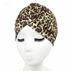 2 PCS Ethnic Style Color Printing Turban Hat(Deep Leopard Print)