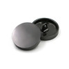 Gun Black 100 PCS Flat Metal Button Clothing Accessories, Diameter:23mm