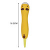 5 PCS Vent Pressure Relief Pen Gel Pen For Students Cute Soft Pinch Pen(Yellow Calf)