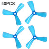 40PCS iFlight Cine 3040 3 inch 3-Blade FPV Freestyle Propeller for RC FPV Racing Freestyle Drones BumbleBee MegaBee Accessories (Blue)