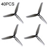 40PCS iFlight Nazgul 5140 5.1 inch 3-Blade FPV Freestyle Propeller for RC FPV Racing Freestyle 4S 6S Drones (Grey)