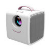 Q2 LED 1080P Mini Portable Projector Children Projector, Plug Type:US Plug(Pink White)